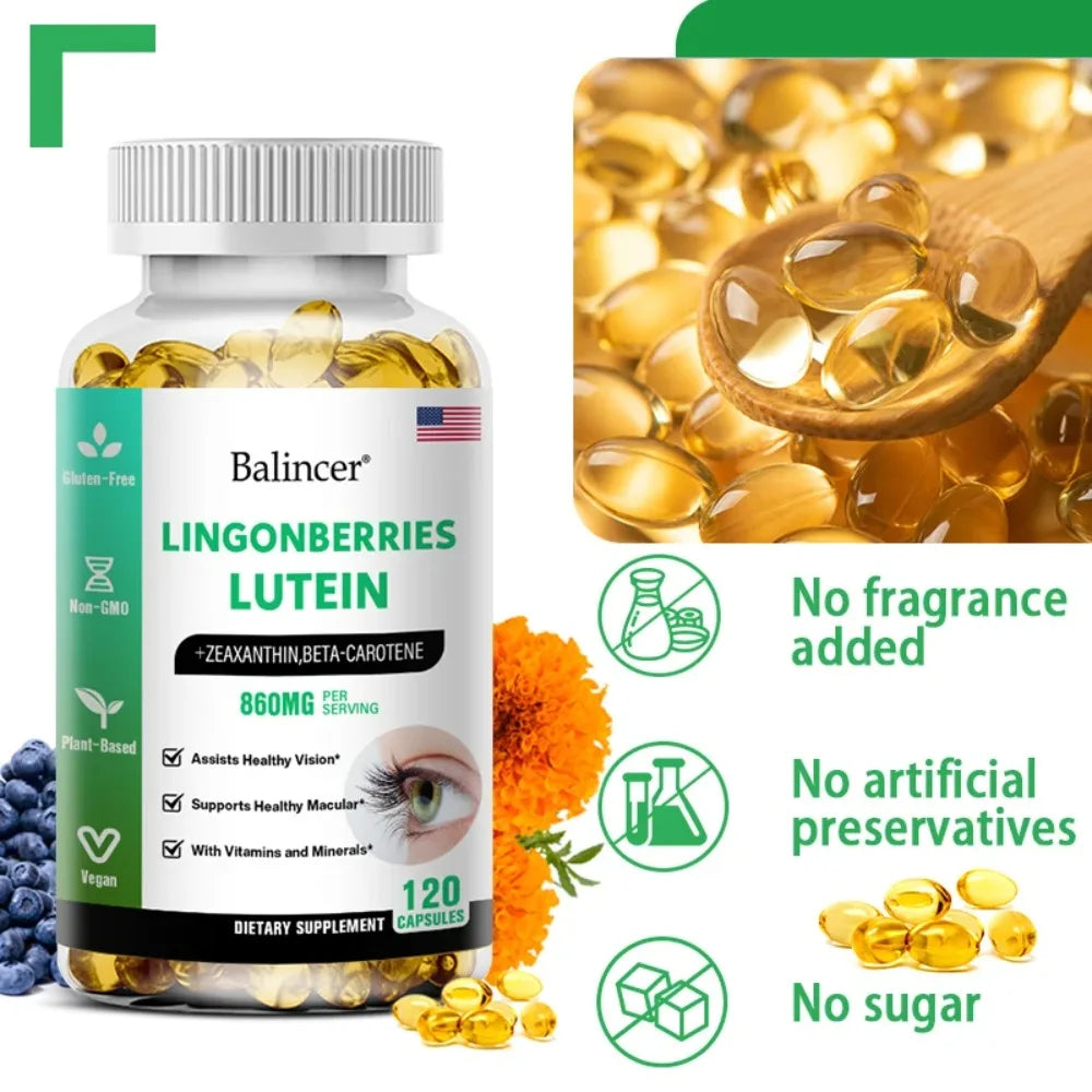 Lutein & Zeaxanthin Eye Supplement – Vision & Blue Light Defense Eye Health Supplement Qst