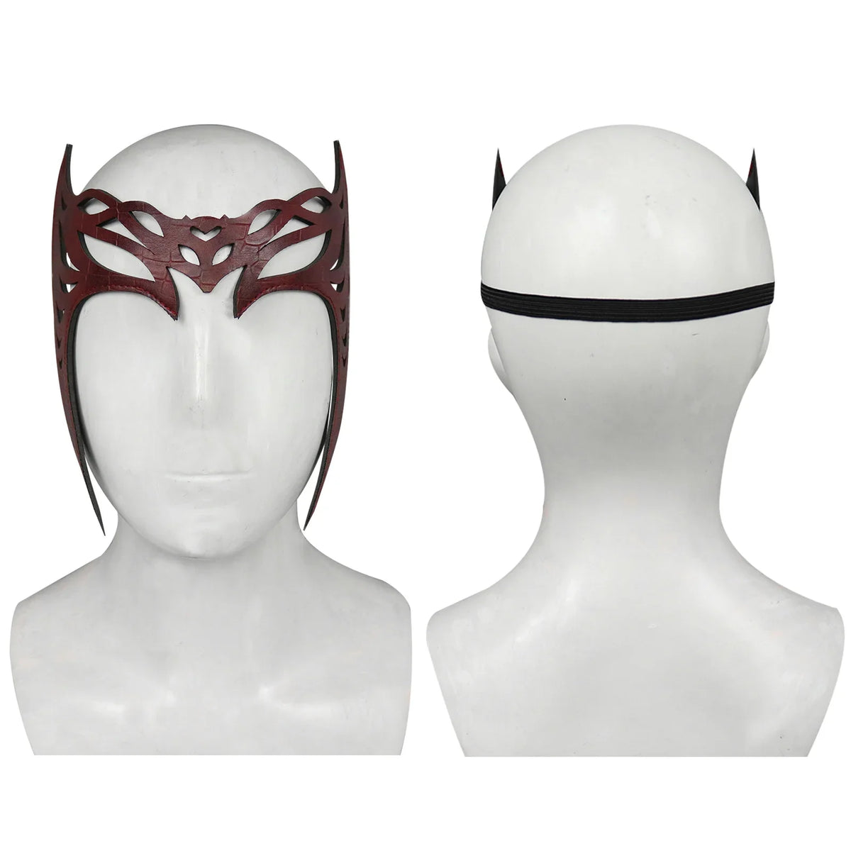 Scarlet Witch Cosplay Headband & Mask | Synthetic Leather Cosplay Headband Mask Qme