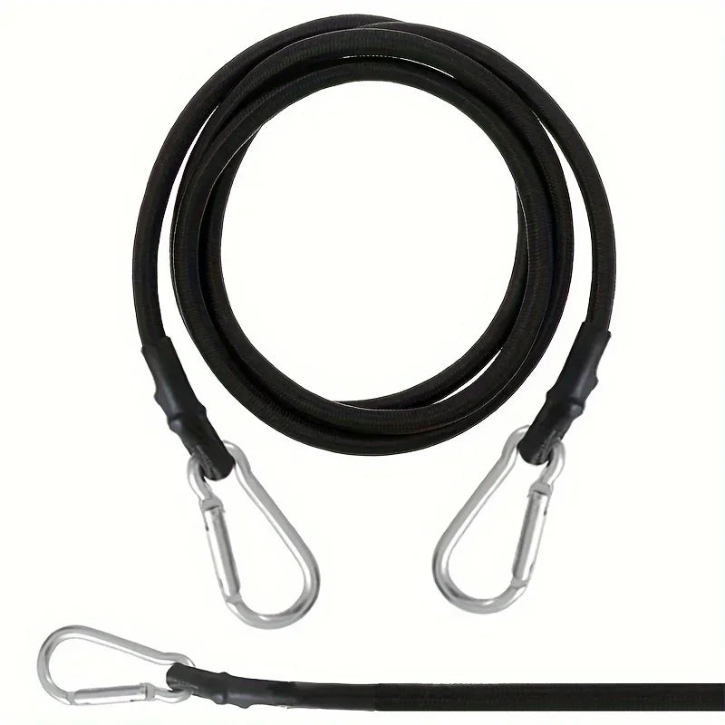 Heavy-Duty Bungee Cord with Hook – Elastic Rope for Camping Bungee Cord & Strap Qme
