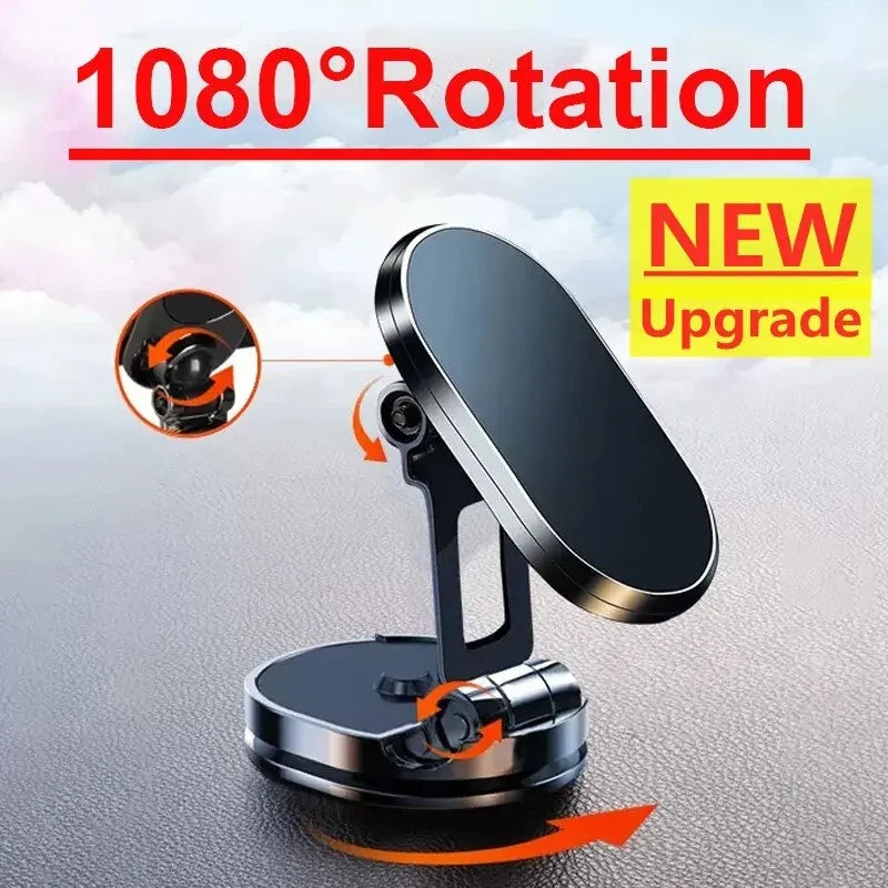 Magnetic Car Phone Holder – Aluminium Smartphone Mount Stand Car Phone Mount Qme