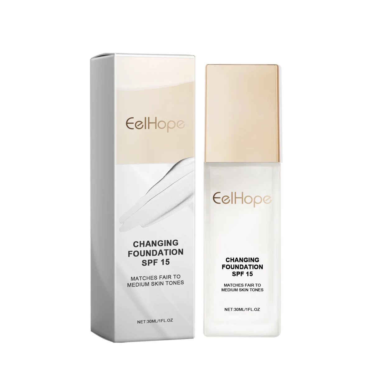 Eelhope Moisturizing Foundation – Hydrating Long-Lasting Coverage Cream Foundation Qst 1pc