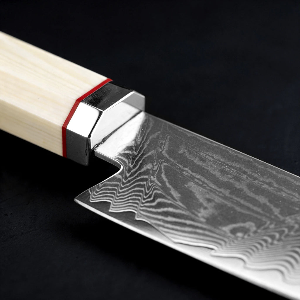 XITUO 8" Damascus Steel Kiritsuke Gyuto Chef Knife | Ivory Handle Damascus Chef Knife Qst