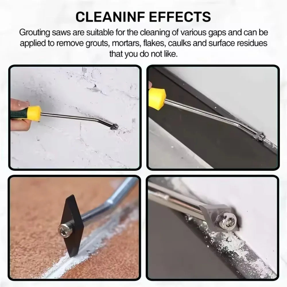 Tungsten Steel Tile Grout Remover – Floor & Wall Seam Tool Grout Removal Tool Qme