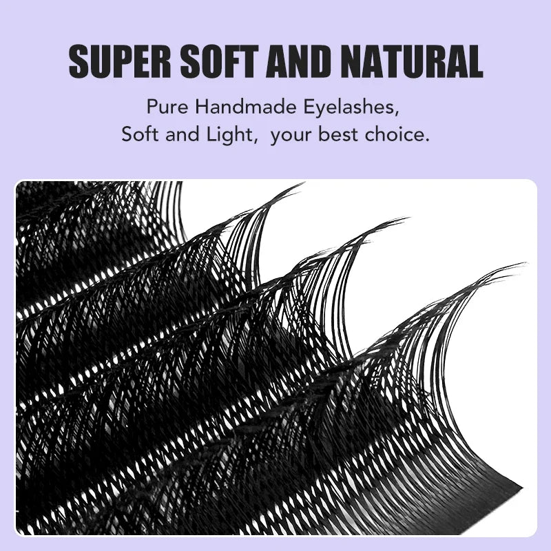 NATUHANA Y-Shaped Split Tip Eyelash Extensions – Volume Fans Eyelash Extensions Qme