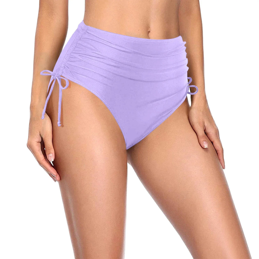 Women's Full Coverage High Waist Bikini Bottoms | 12 Colors Bikini Bottoms Qme