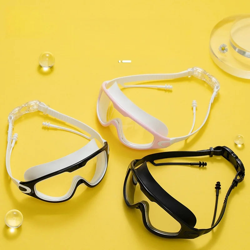 HD Anti-Fog Large Frame Swimming Goggles – Men & Women Swimming Goggles Qst