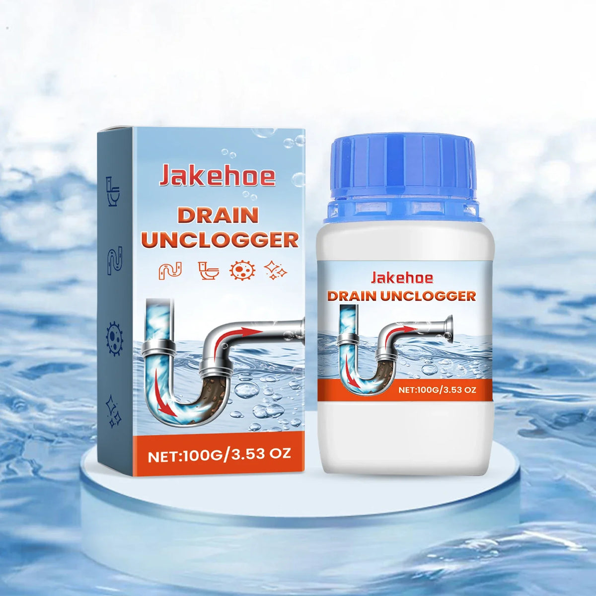Drain Cleaner – Toilet, Sink & Kitchen Pipe Clog Remover Drain Clog Remover Qme