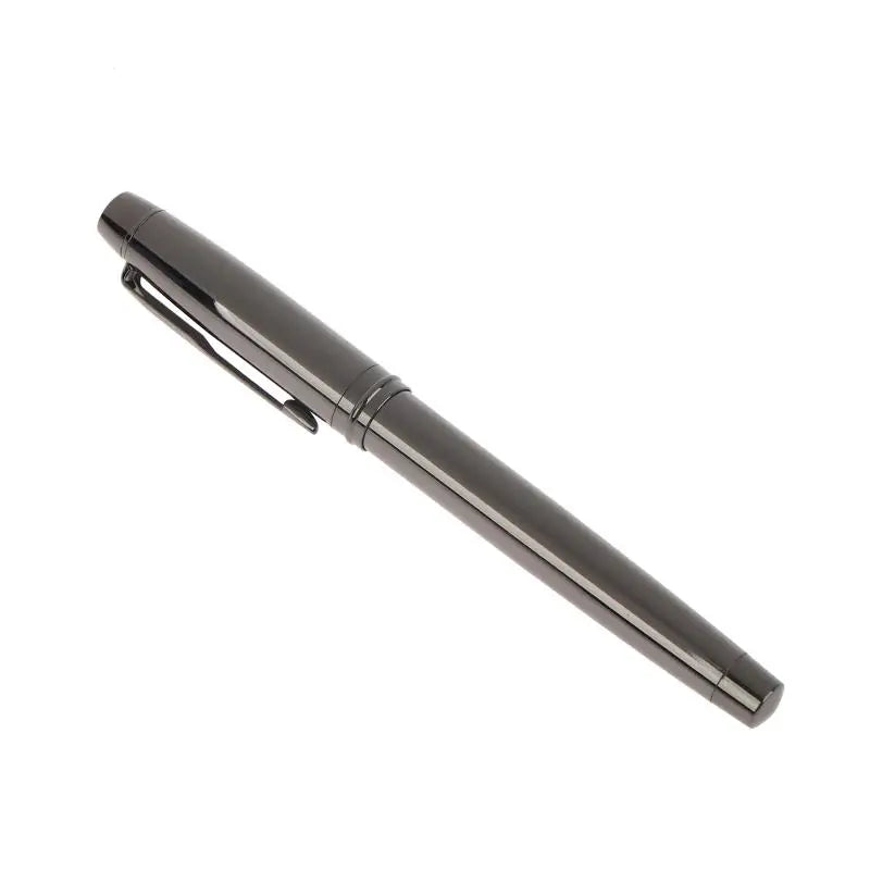 Silver Gray Metal Fountain Pen – Medium Iridium Tip Fountain Pen Qme
