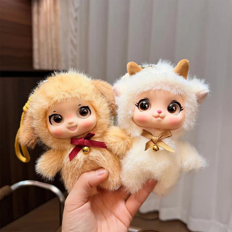 Cute Forest Animals Vinyl Face Plush Doll Pendant – 6 Styles Plush Doll Pendant Qme