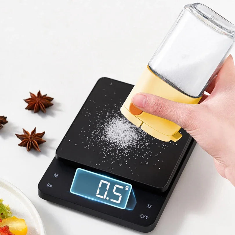 Glass Quantitative Salt & Seasoning Dispenser Bottle Seasoning Dispenser Qme
