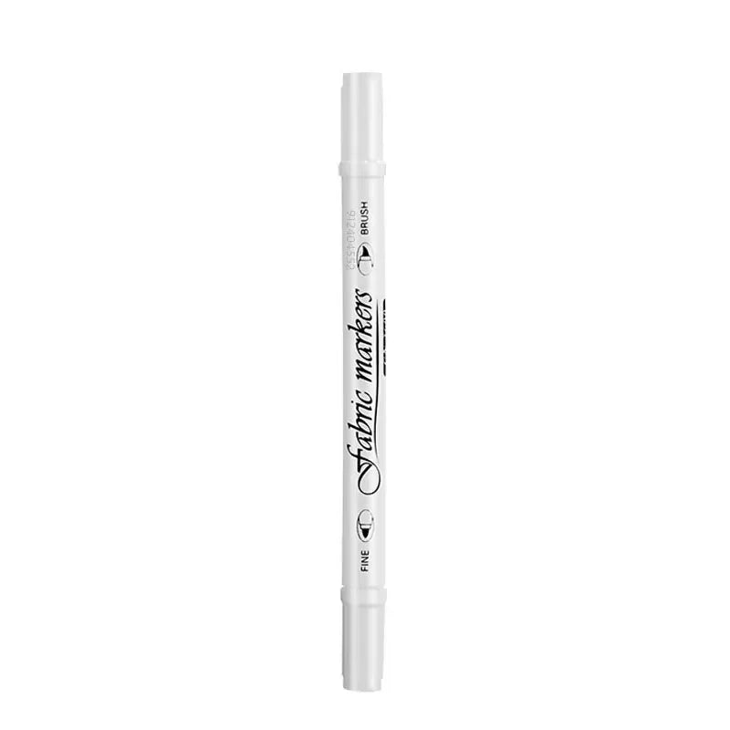 Waterproof Double Tip White Paint Marker Pens for Fabric & Shoes Paint Marker Pens Qme 1 white pen