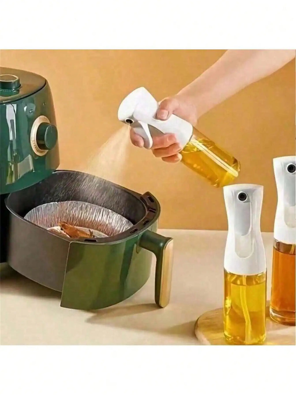 Glass Oil Spray Bottle 200ml – Cooking, Baking & Camping Oil Spray Bottle Qme