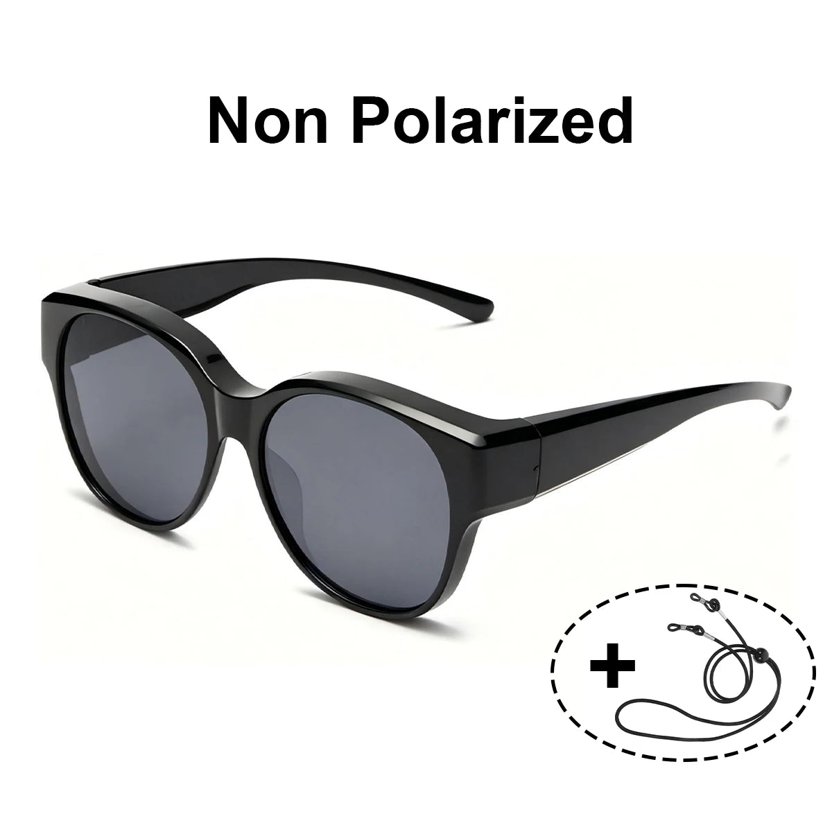 VOPHA Polarized Fit-Over Sunglasses Women UV400 T03 Fit-Over Sunglasses Qst Black