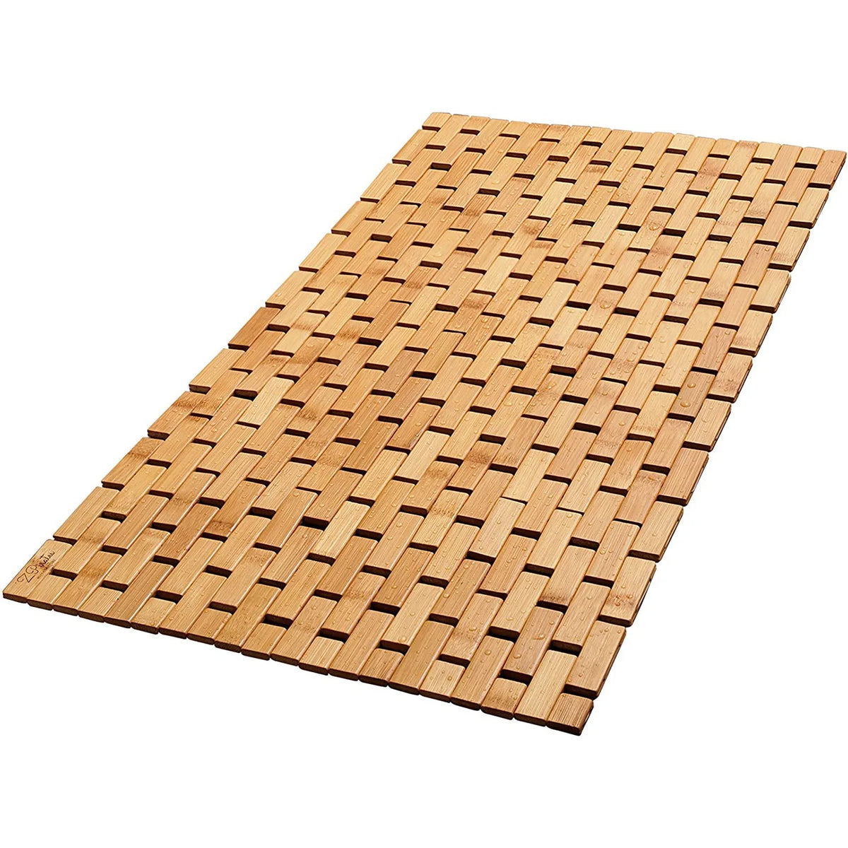 Foldable Bamboo Bath Mat – Eco-Friendly Non-Slip Wooden Bathmat Bamboo Bath Mat Qst