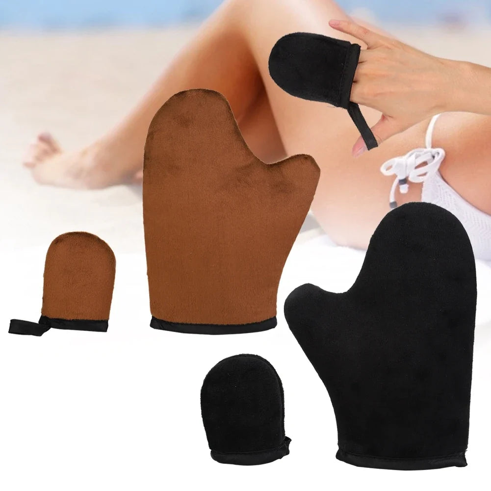 Self Tanning Mitt – Soft Reusable Lotion Applicator Glove Self Tanning Mitt Qme