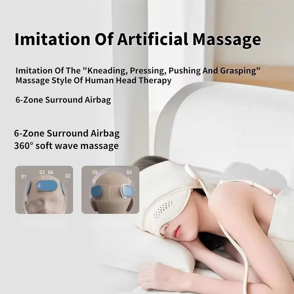 Electric Airbag Head & Eye Massager | Graphene Heating Head Eye Massager Qst