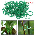 Plant Support Clips for Climbing Plants – 50 or 100 Pack Garden Plant Clips Qme Green 200pcs