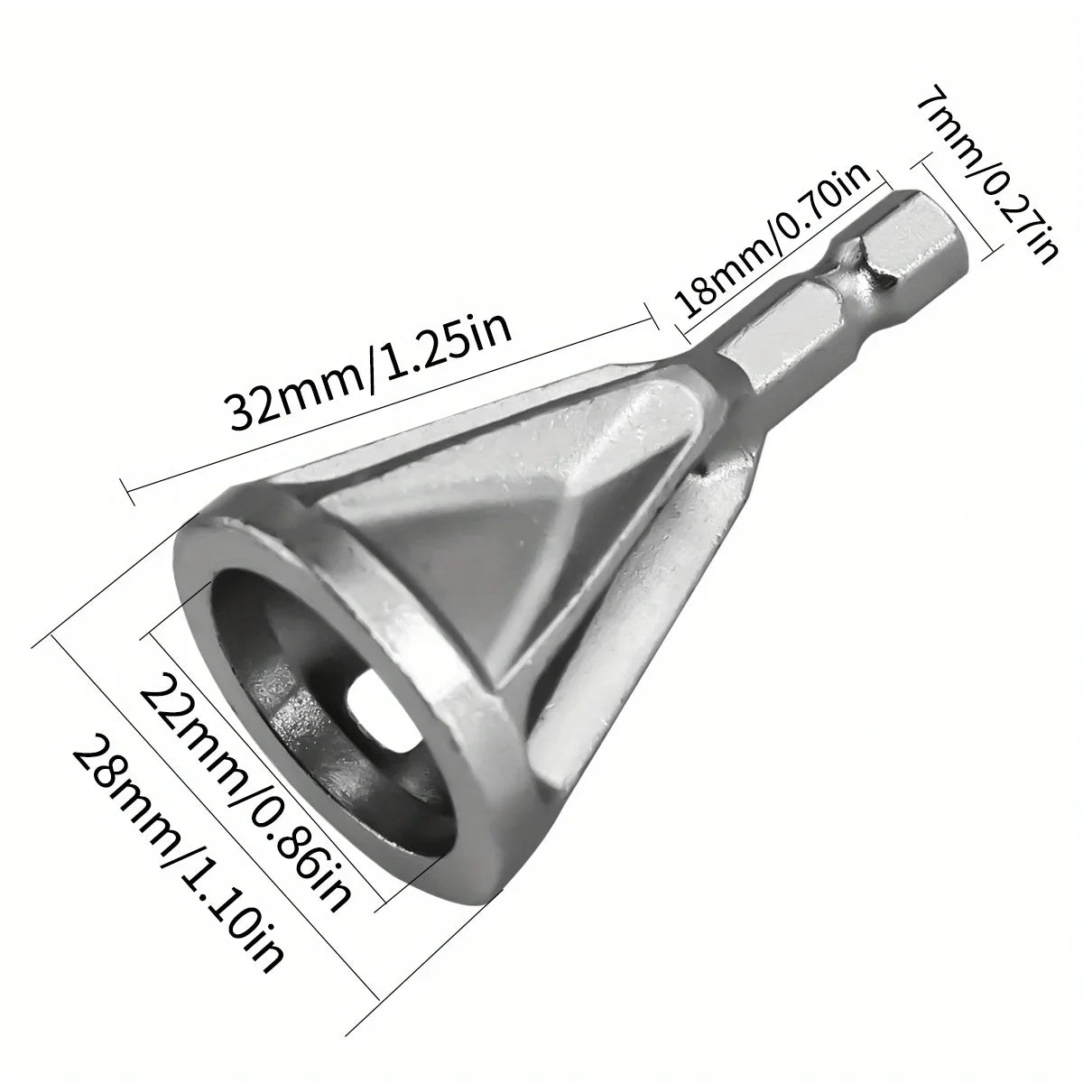 Metal Deburring Chamfering Tool – Fits Various Chuck Drills Deburring Chamfering Tool Qme 1pc