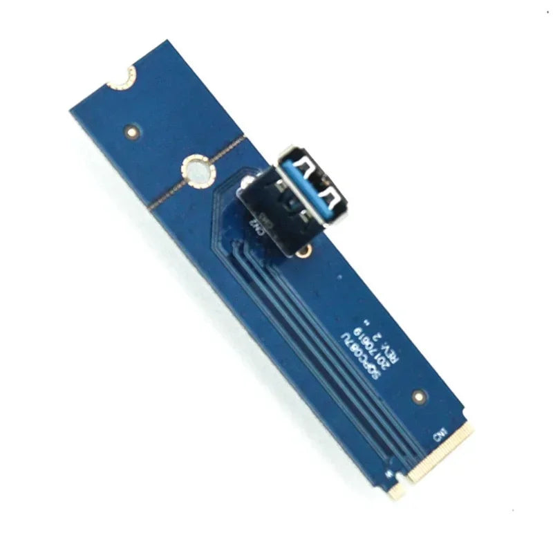 NGFF M.2 to PCIe X16 Adapter Card & Graphics Extension Cable PCIe Riser Adapter Qme