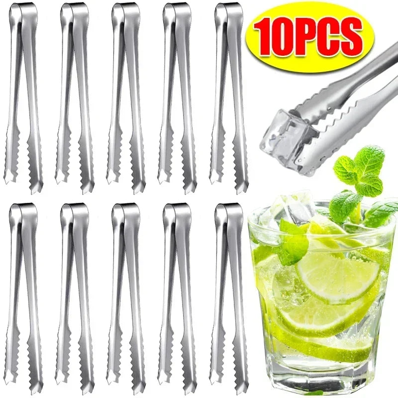Stainless Steel Kitchen Tongs – Ice, Bread, Cake & Salad Clamps Kitchen Serving Tongs Qme
