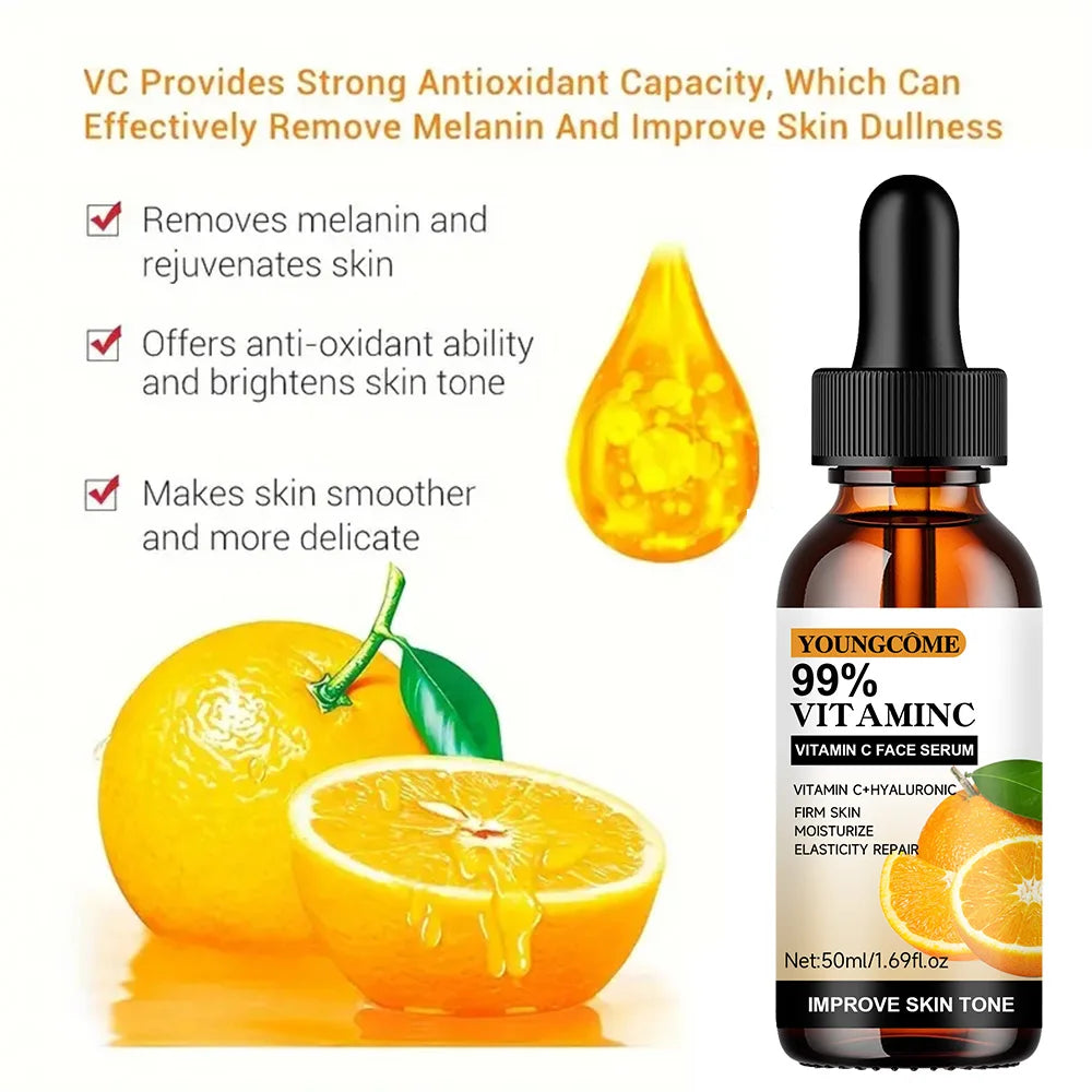 Vitamin C & Hyaluronic Acid Facial Essence Serum | YOUNGCOME Facial Essence Serum Qst