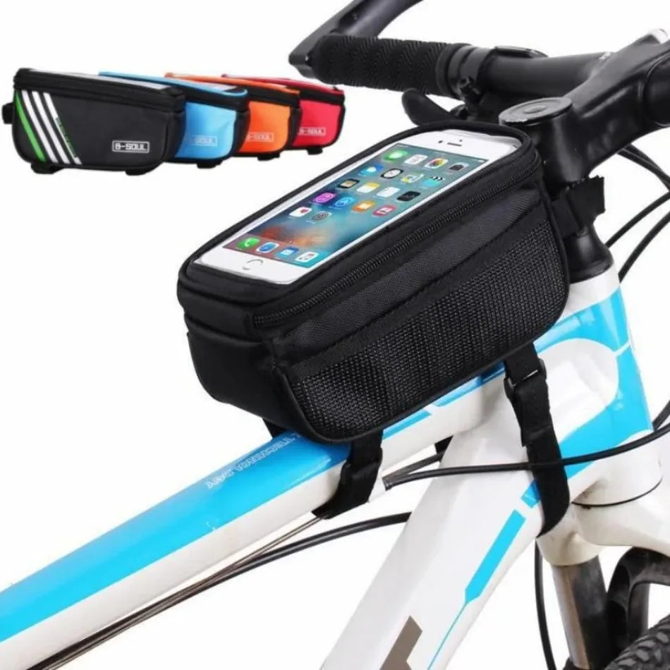 Rainproof Bike Frame Bag Front Tube Cycling Phone Case Cycling Phone Bag Qme