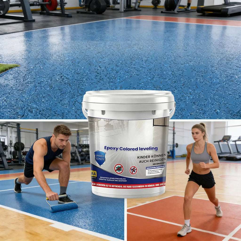 High-Gloss Self-Leveling Garage Floor Paint 500ml | Epoxy Floor Paint Coating Qme