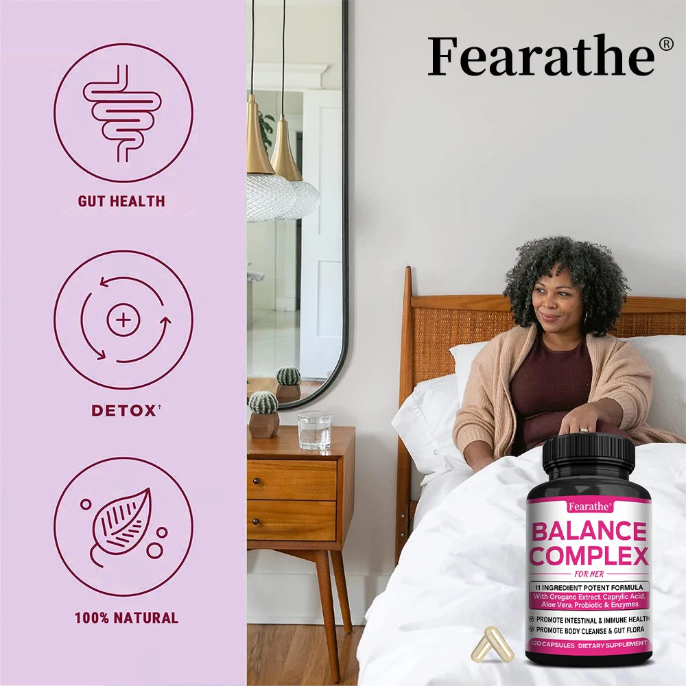 Women's Probiotic & Herbal Balance Complex Capsules | 11-in-1 Probiotic Supplement Qst