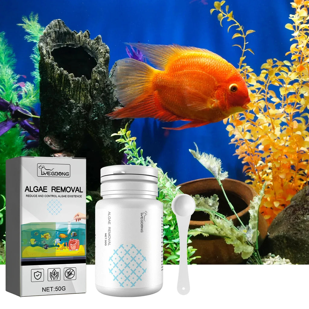 Aquarium Algae & Odor Clarifier | Fish Tank Moss Remover 50g Aquarium Clarifier Qme