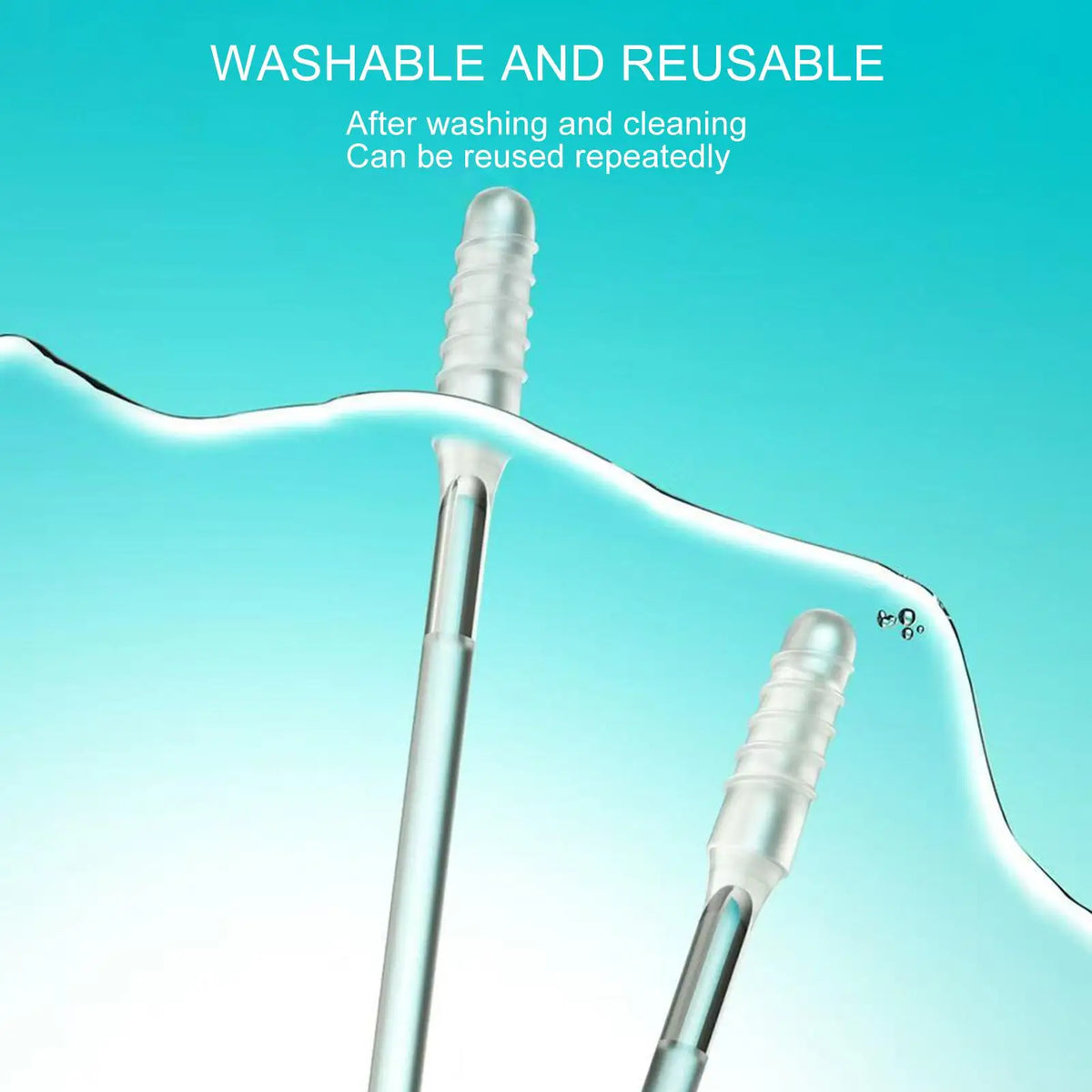 Reusable Double-Headed Soft Ear Swabs Cleaner | All Ages Ear Cleaning Tool Qme