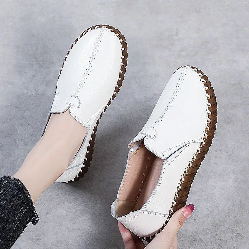Women's Slip-On Moccasin Loafers – Microfiber Flat Shoes Women's Flat Loafers Qst