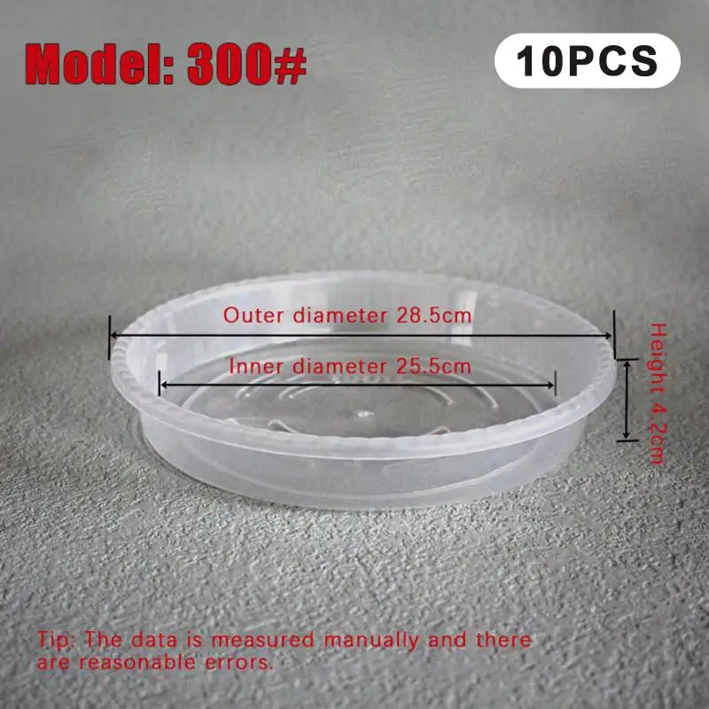 Round Clear Plastic Plant Saucer Tray – Desktop Flower Pot Base Plant Saucer Tray Qme A8