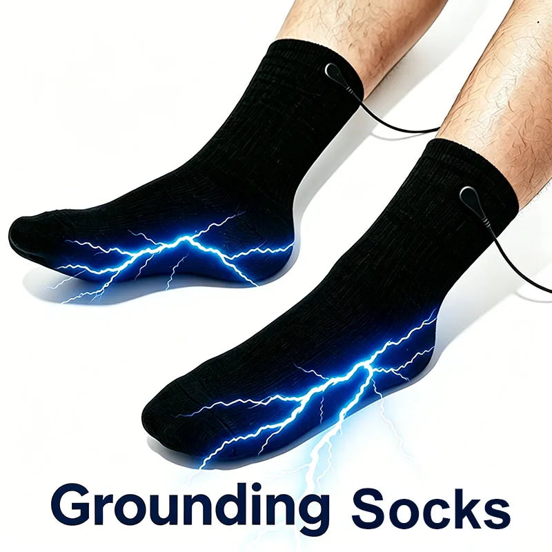 Grounding Socks Silver Fiber Earthing Socks for Sleep & Yoga Earthing Grounding Socks Qst
