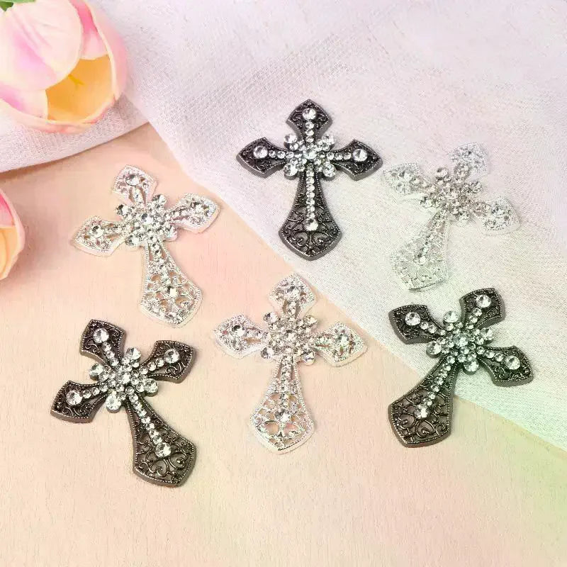 Vintage Cross Crystal Flatback Rhinestone DIY Craft Embellishment Rhinestone Embellishment Qme