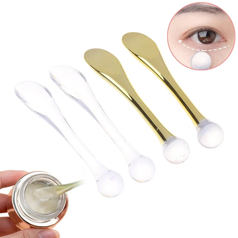 Eye Cream Roller-Tip Spoon Applicator for Facial Massage Skincare Massage Tool Qme