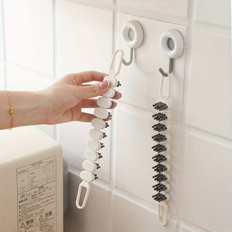 Bendable Crevice Cleaning Brush – Soft Bristle for Tub & Tile Crevice Cleaning Brush Qme