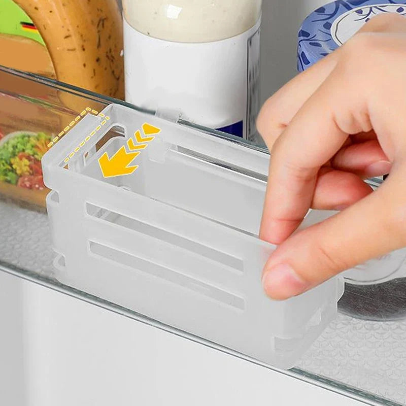 Telescopic Cheese Slice Storage Box – Fridge Door Organizer Food Storage Container Qme