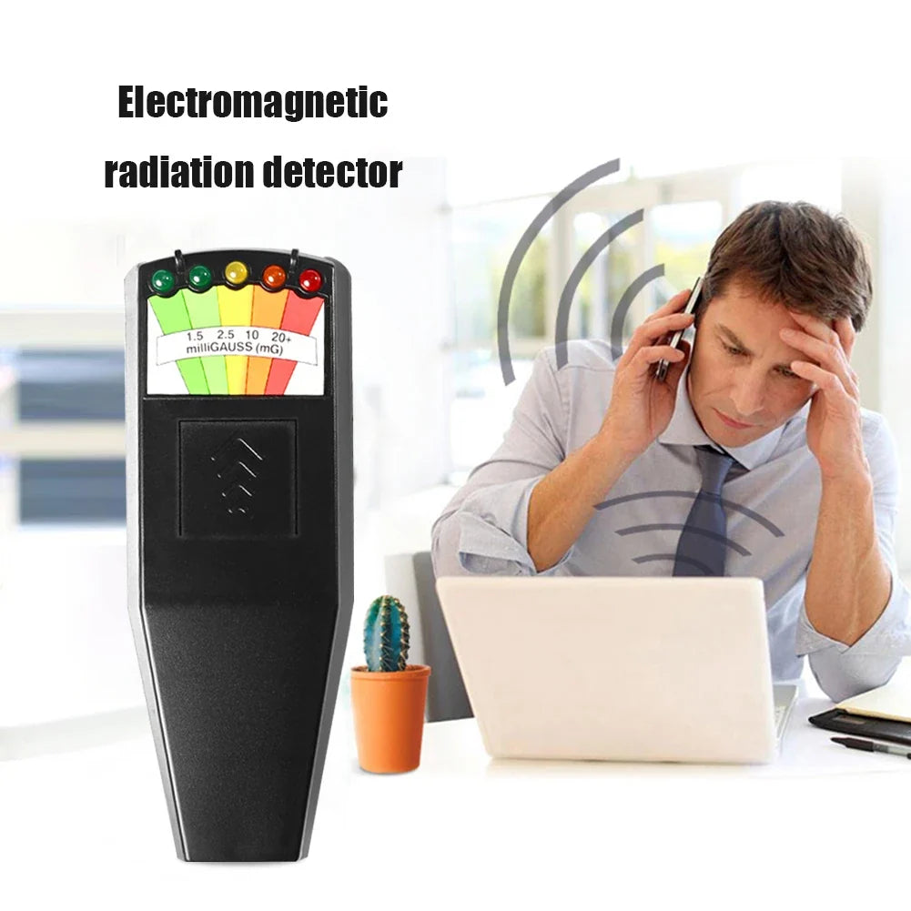 Portable EMF Meter – Electromagnetic Field Detector, 5-LED EMF Detector Meter Qme