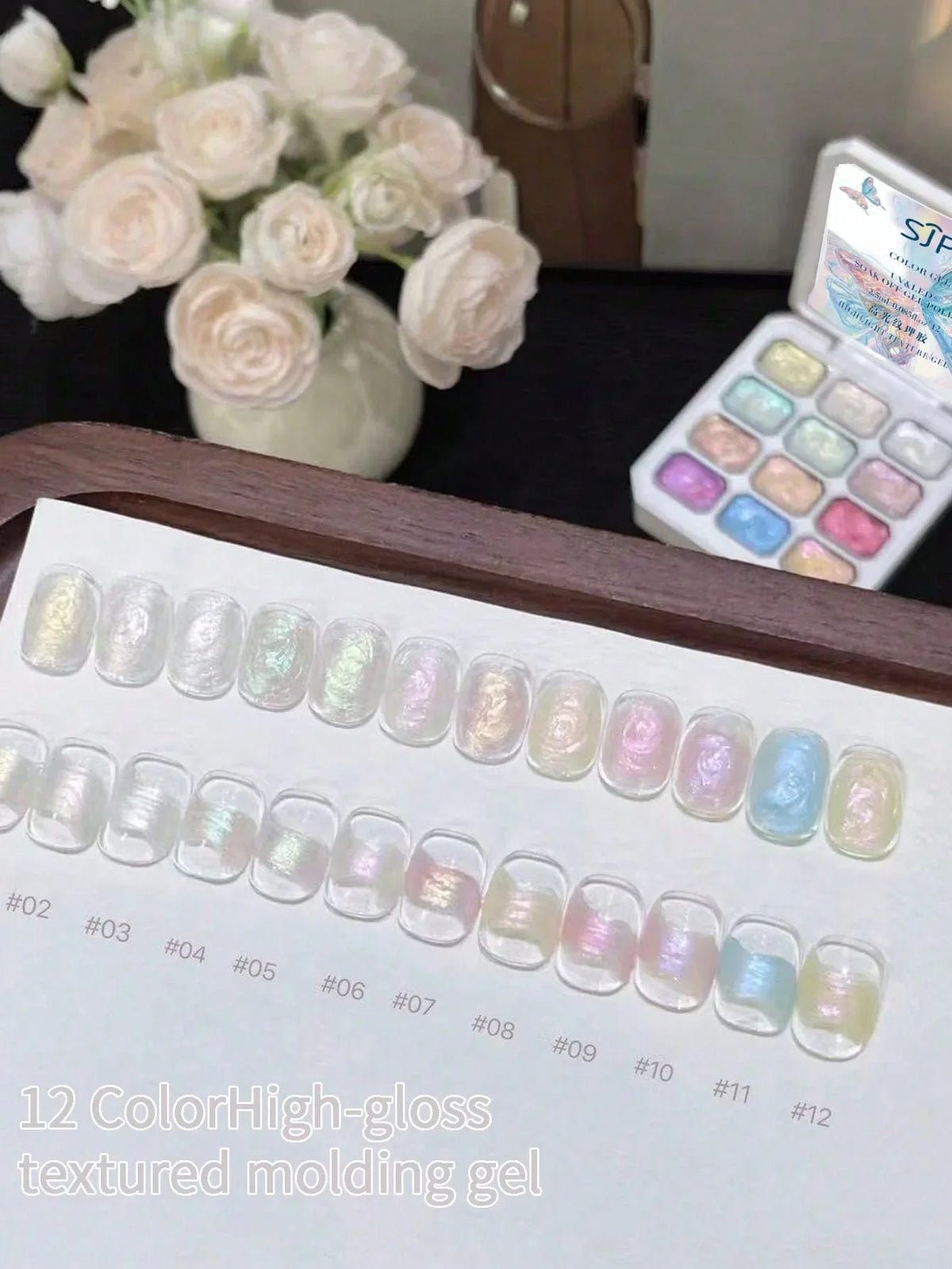 12-Color Fluorescent UV Gel Polish Set – Gradient Nail Art Kit UV Gel Polish Set Qme