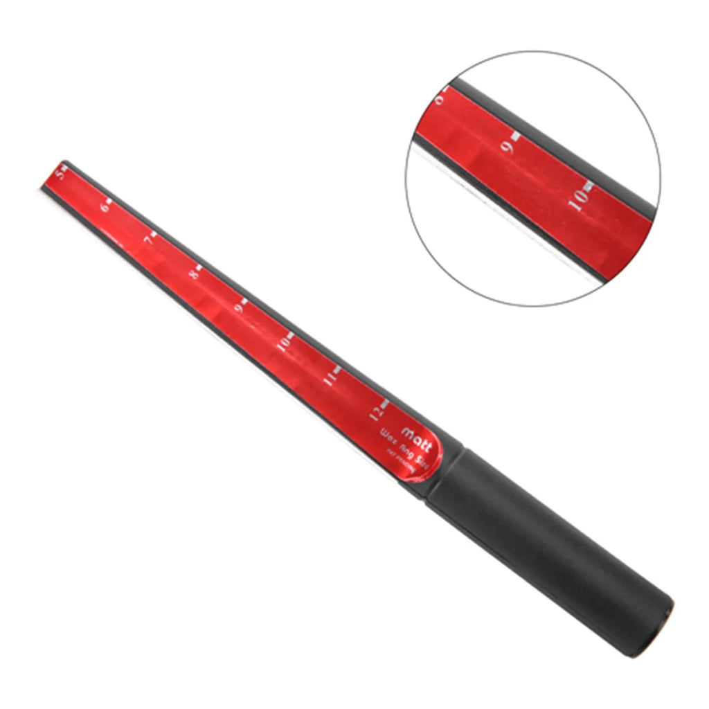 Wax Ring Mandrel Sizer Tool – Finger Sizing Caliper Ruler Stick Jewelry Mandrel Tool Qme