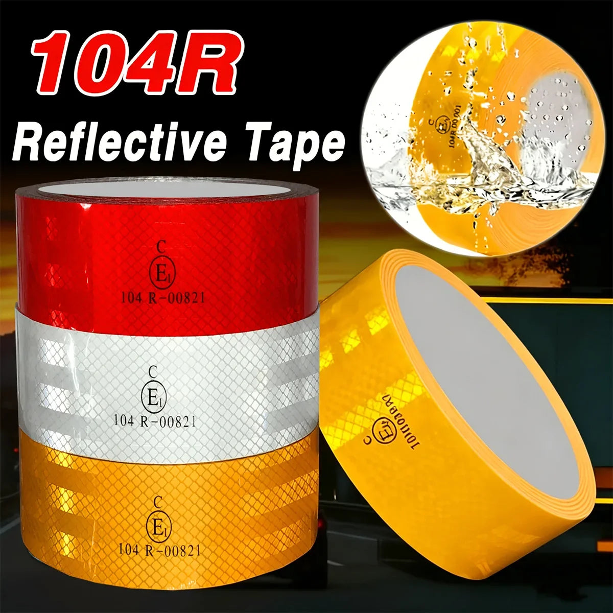 Waterproof Reflective Safety Tape – High-Visibility Warning Sheet Reflective Safety Tape Qme