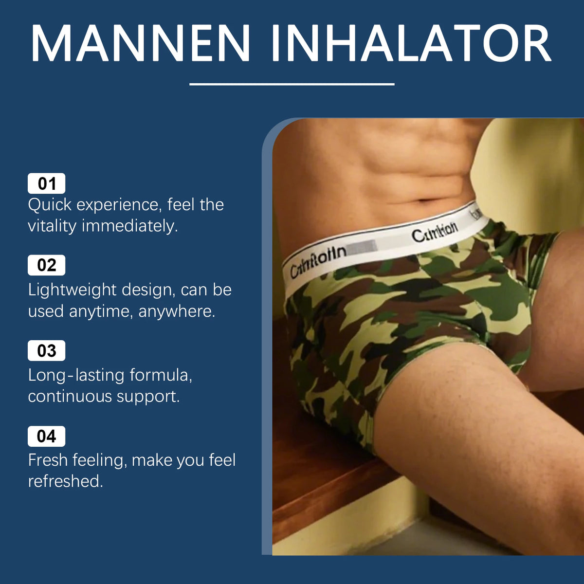 Men's Energizing Nasal Inhaler Stick – Refreshing & Awakening Aromatherapy Inhaler Qst