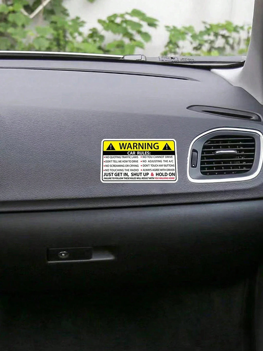 Car Safety Warning Stickers – Waterproof PVC Vinyl Decals Car Vinyl Decals Qme