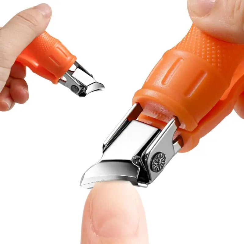 Pointed Nail Clippers – Anti-Splash Large Opening Toenail Trimmer Nail Clipper Qst