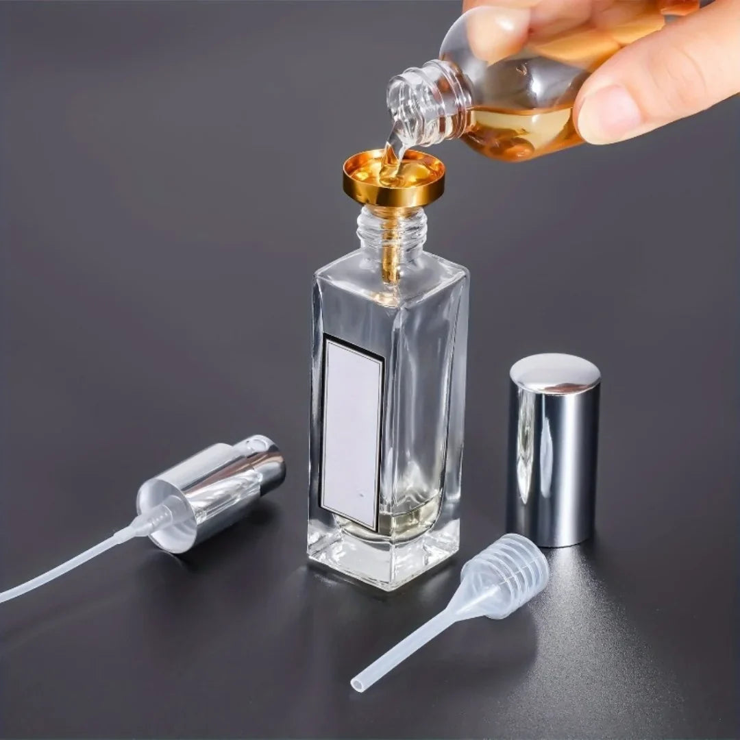 Perfume & Essential Oil Filling Funnel Set – 5 Pcs | Qme Liquid Filling Funnel Qme