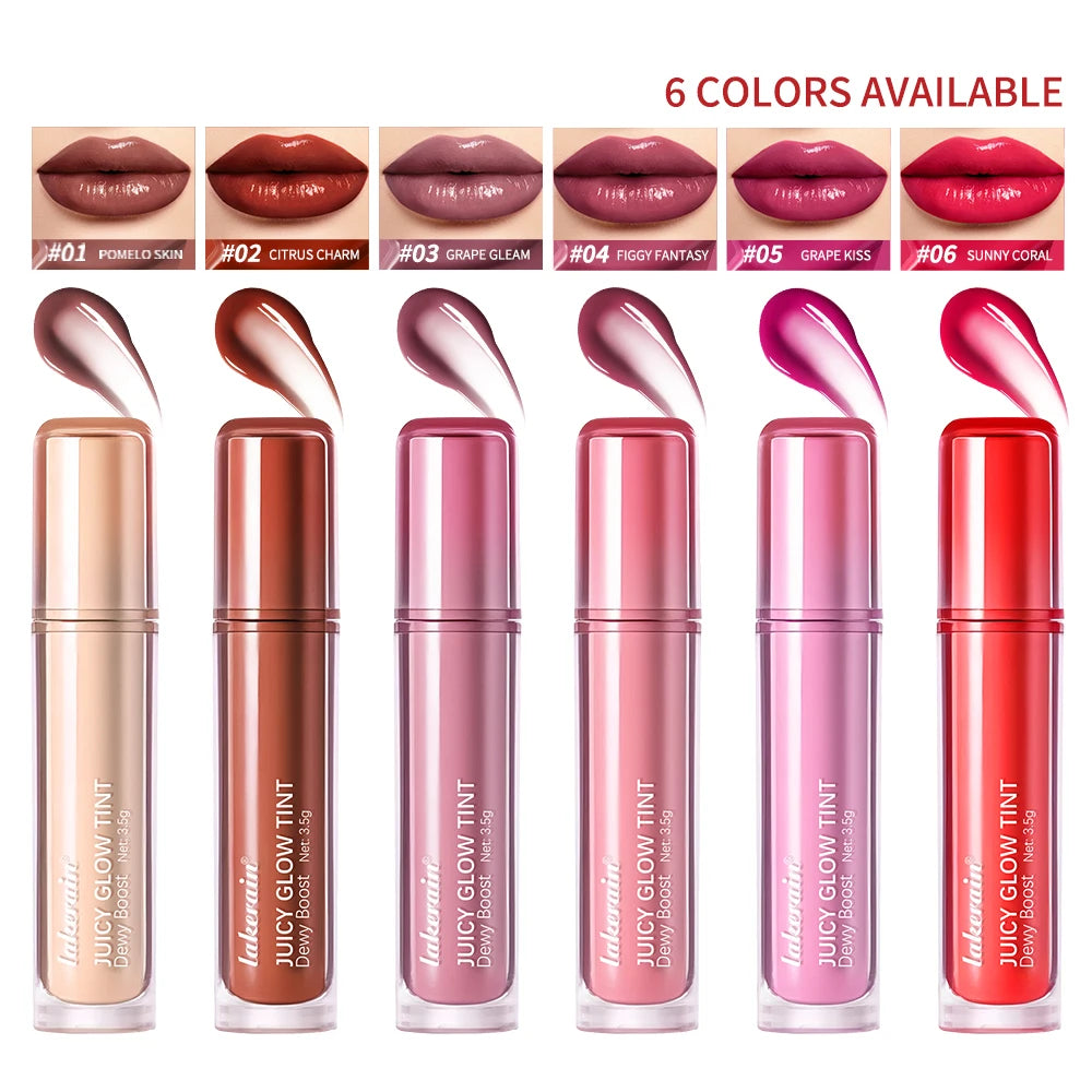 Lakerain Mirror Shine Lip Gloss – Clear Hydrating Long-Lasting Lip Gloss Qst