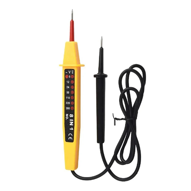 8-in-1 Voltage Tester Pen AC DC 6-500V Electrical Circuit Detector Voltage Tester Pen Qme