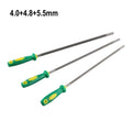 Chainsaw Chain File Sharpener Set – 4mm 4.8mm 5.5mm Carbon Steel Chainsaw File Sharpener Qme Default Title