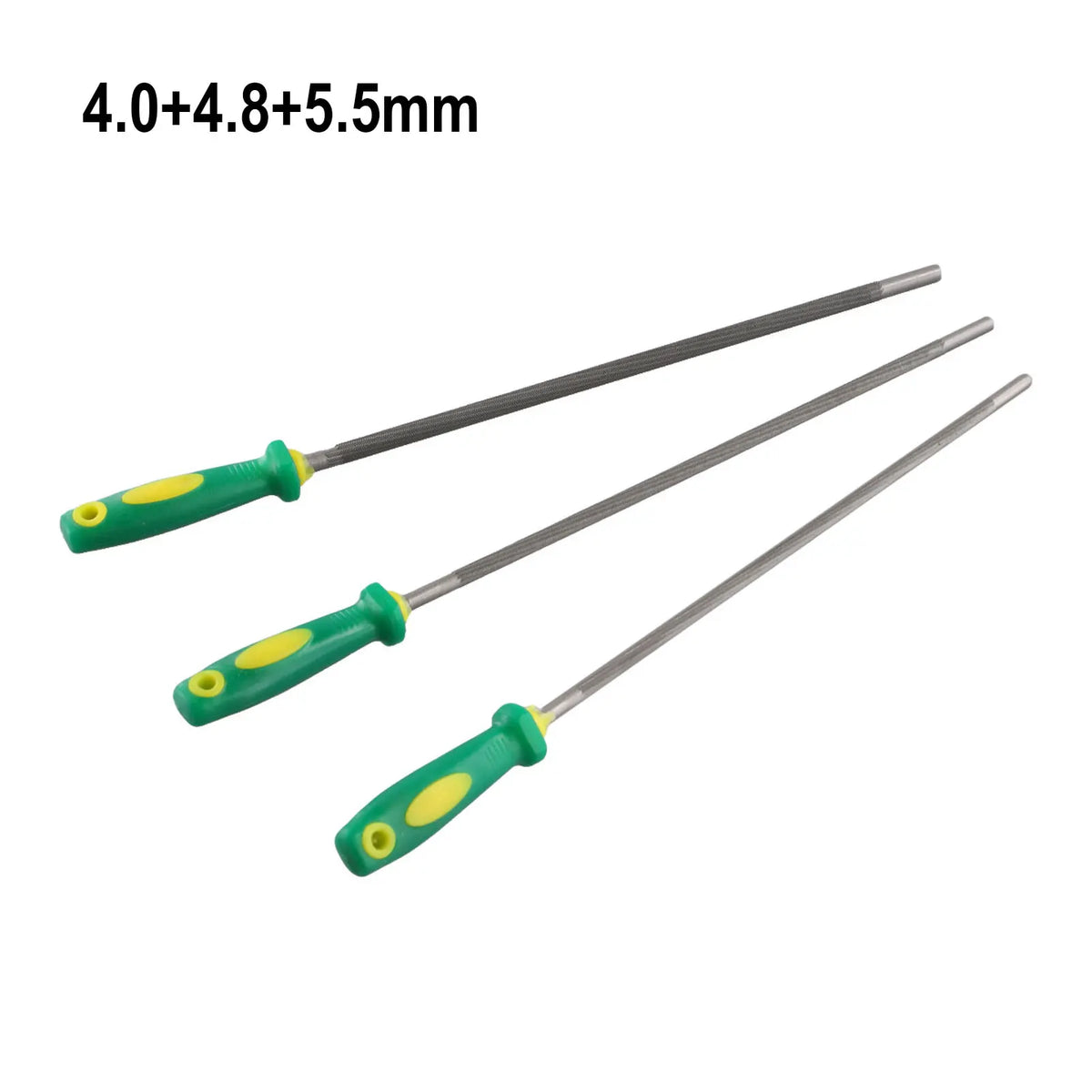 Chainsaw Chain File Sharpener Set – 4mm 4.8mm 5.5mm Carbon Steel Chainsaw File Sharpener Qme Default Title