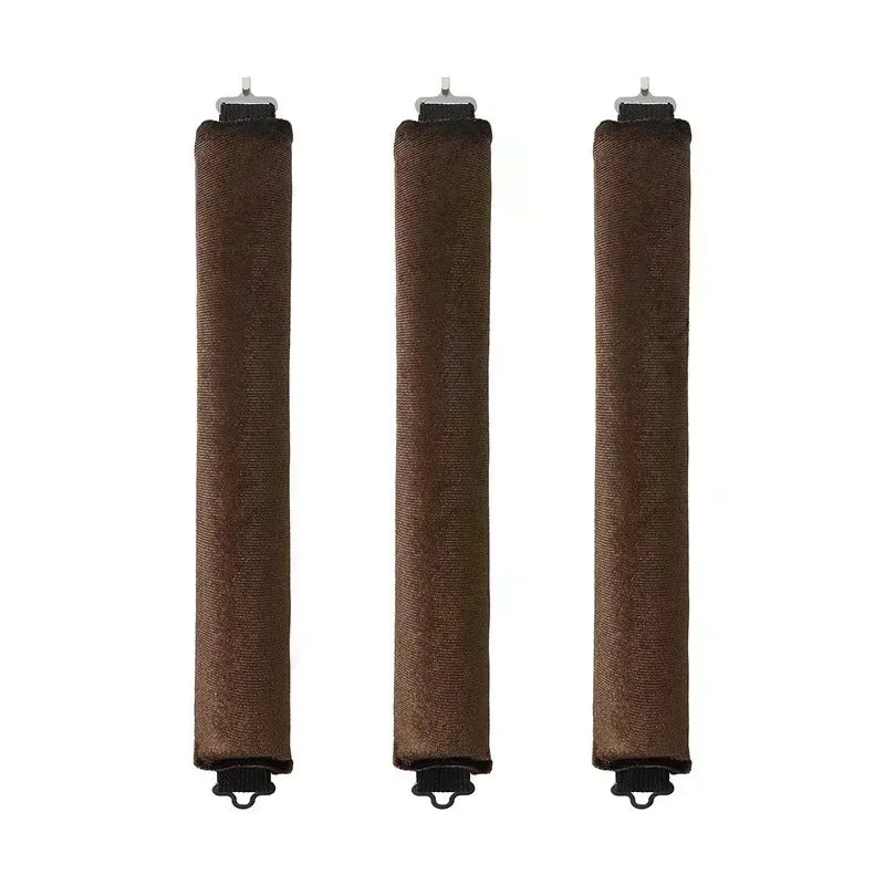 Heatless Hair Curler Headband – No Heat Foam Curling Rod Heatless Hair Curler Qme 3pcs Brown